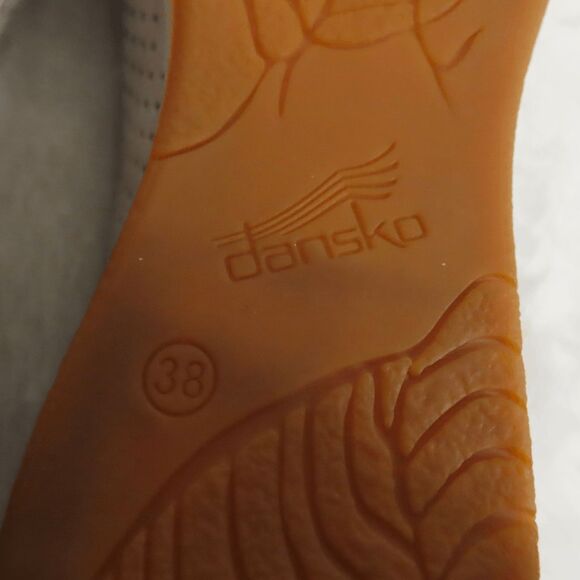 Dansko Gray Cement Nubuck Perforated Odina Slip-on Sneakers Sz 7 - Picture 7 of 8